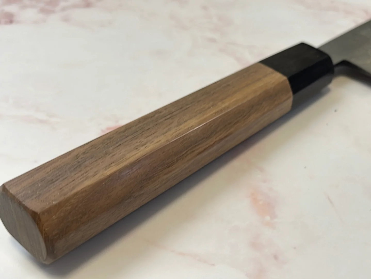 Yoshimune Yanagiba 210 mm(8.3 in) Aogami(Blue) No.2 Damascus (33 layers) Double-Bevel - Image 14