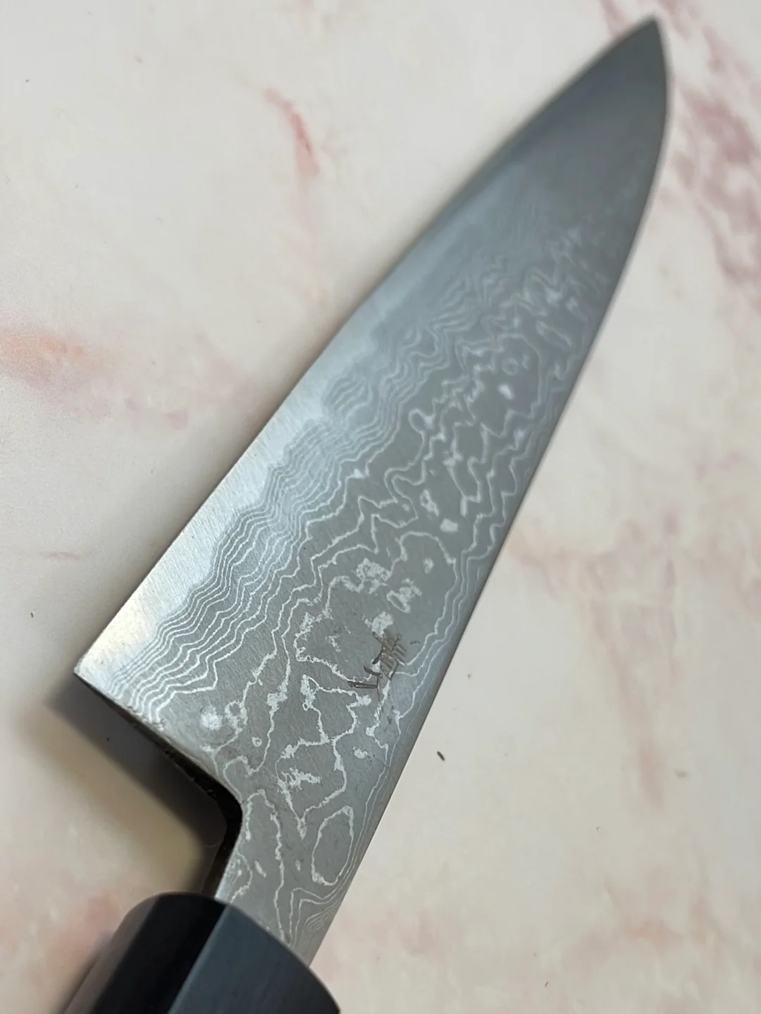 Yoshimune Yanagiba 210 mm(8.3 in) Aogami(Blue) No.2 Damascus (33 layers) Double-Bevel - Image 9