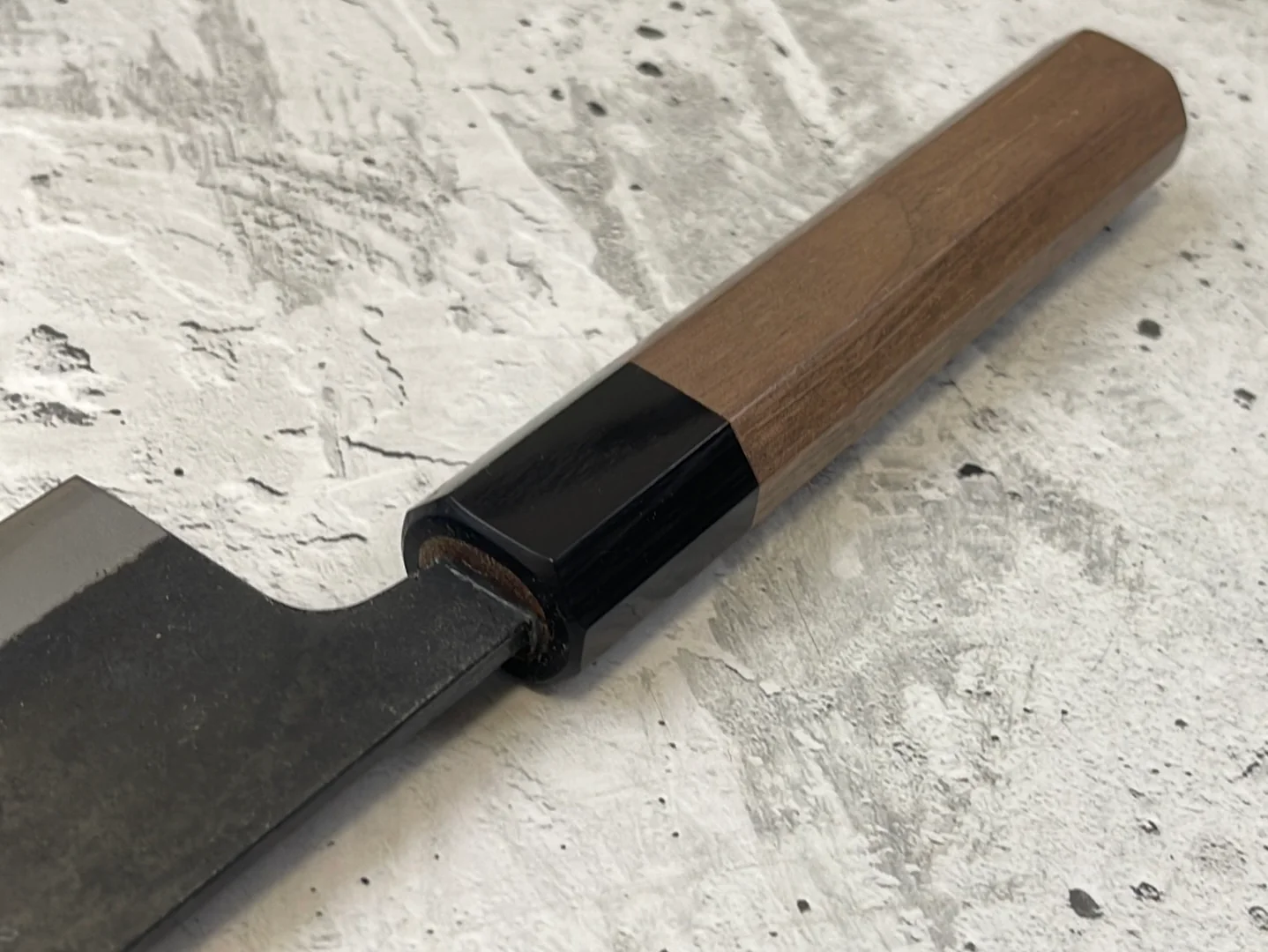 Yoshimune Kiritsuke Kurouchi 240 mm (9.4 in) Aogami (Blue) #2 Double-Bevel - Image 11