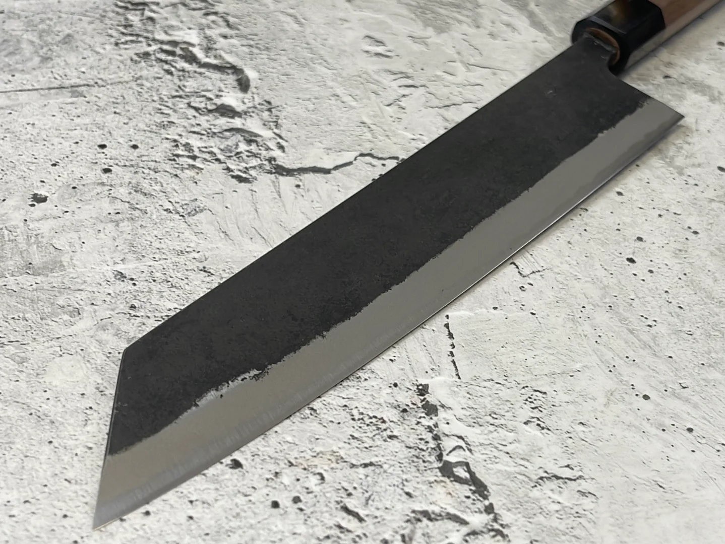 Yoshimune Kiritsuke Kurouchi 240 mm (9.4 in) Aogami (Blue) #2 Double-Bevel - Image 13