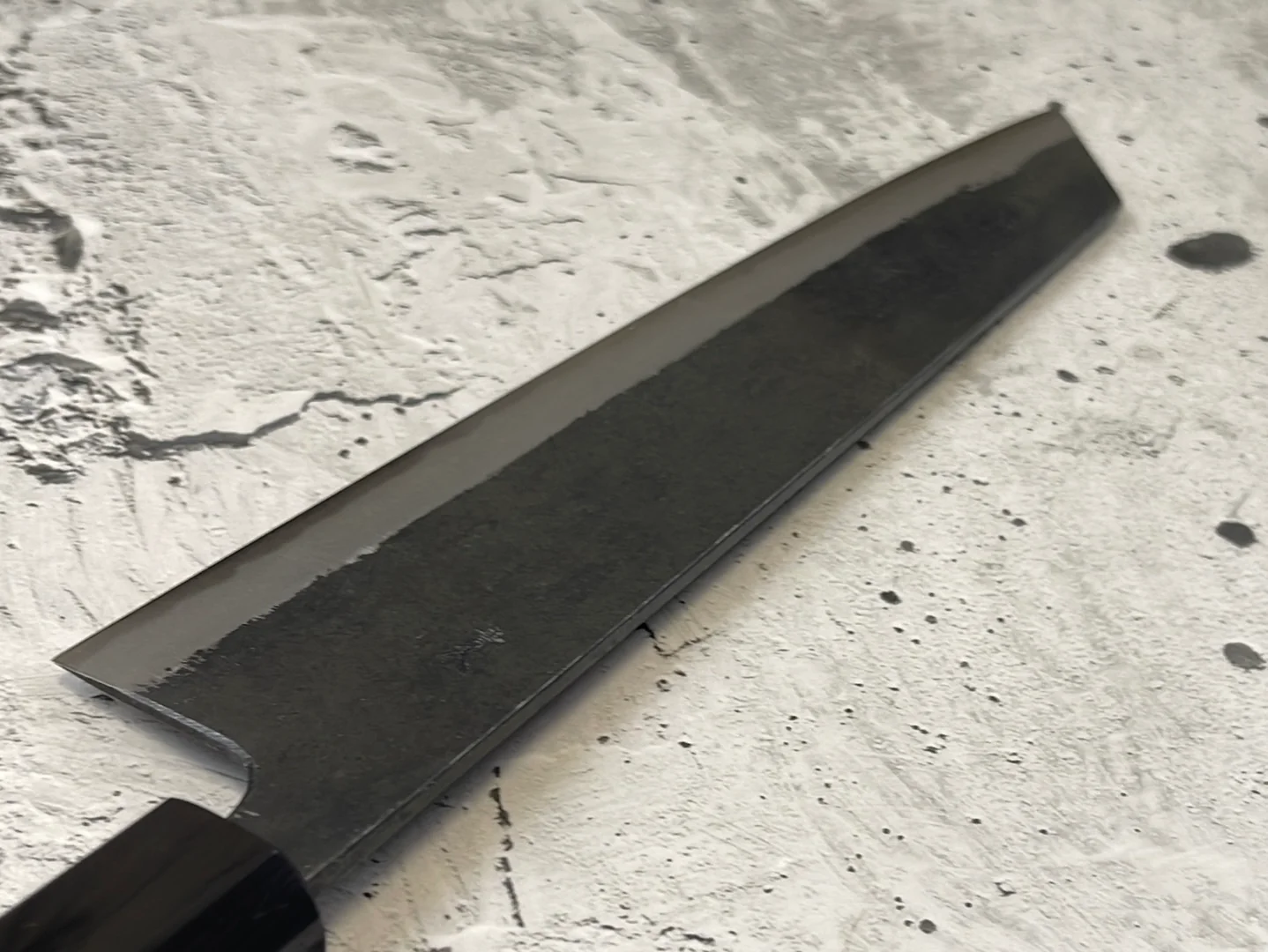 Yoshimune Kiritsuke Kurouchi 240 mm (9.4 in) Aogami (Blue) #2 Double-Bevel - Image 15