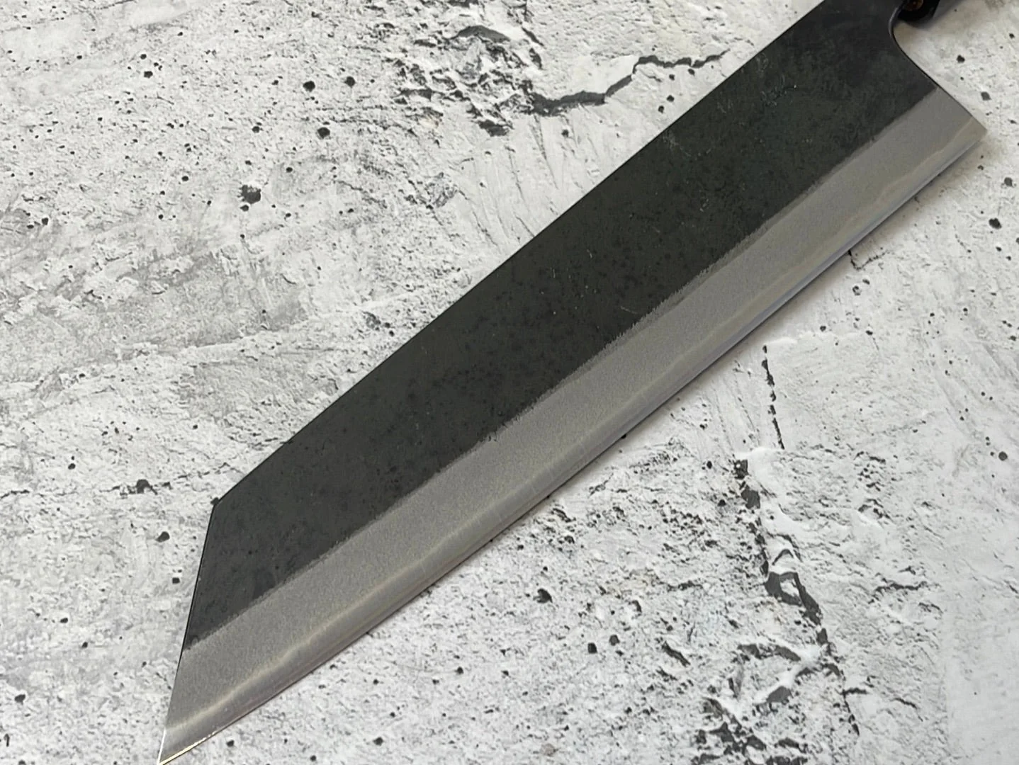 Yoshimune Kiritsuke Kurouchi 210 mm (8.3 in) Aogami (Blue) #2 Double-Bevel - Image 14