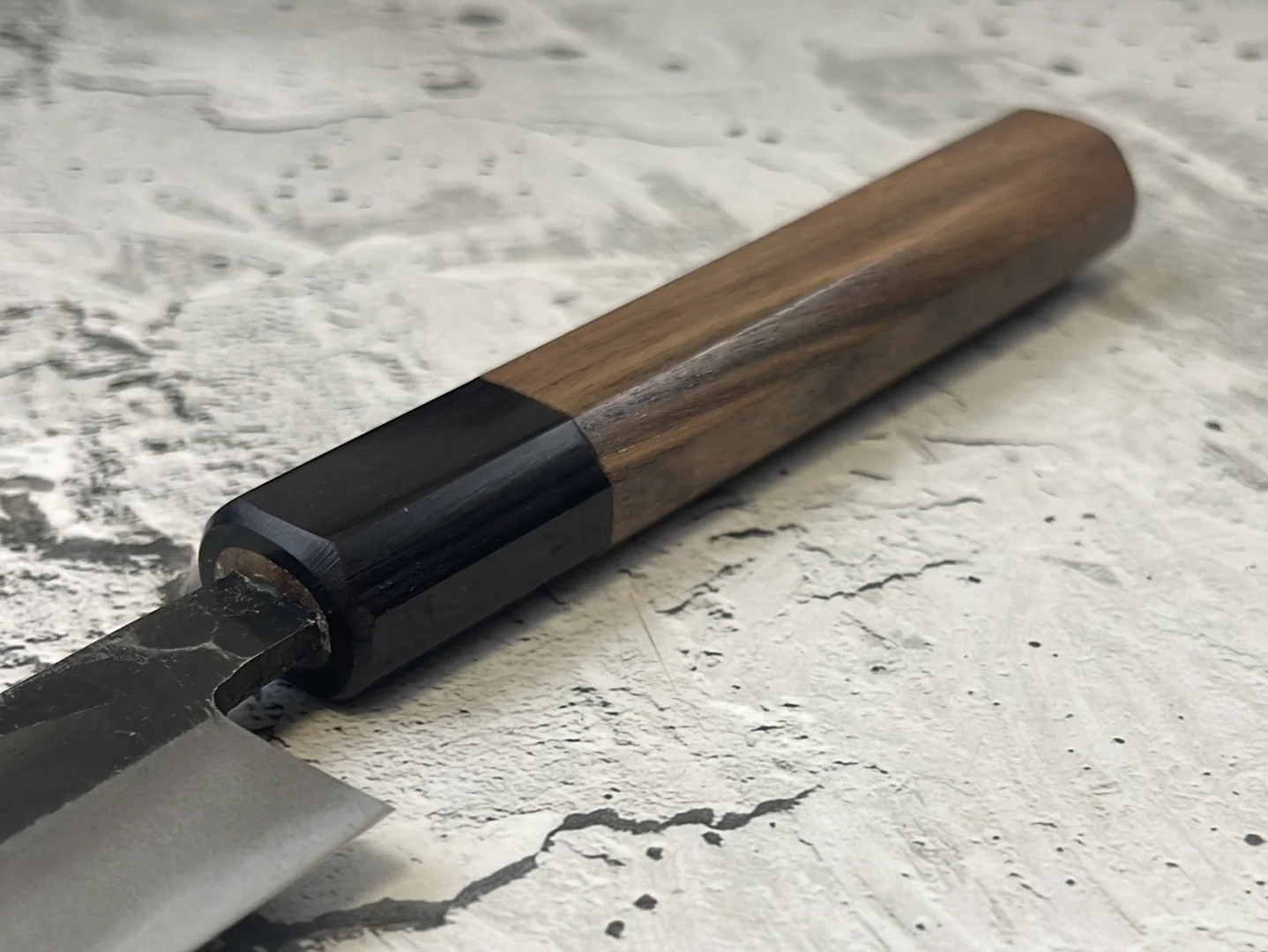 Yoshimune Sujihiki Kurouchi 210 mm (8.3 in) Aogami (Blue) #2 Double-Bevel - Image 13