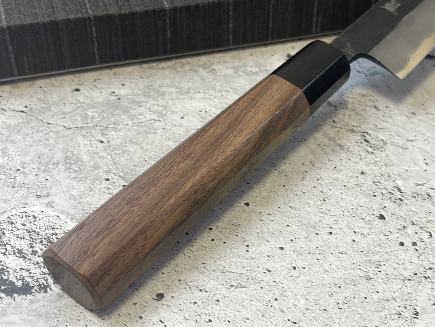 Yoshimune Sujihiki Kurouchi 210 mm (8.3 in) Aogami (Blue) #2 Double-Bevel - Image 3