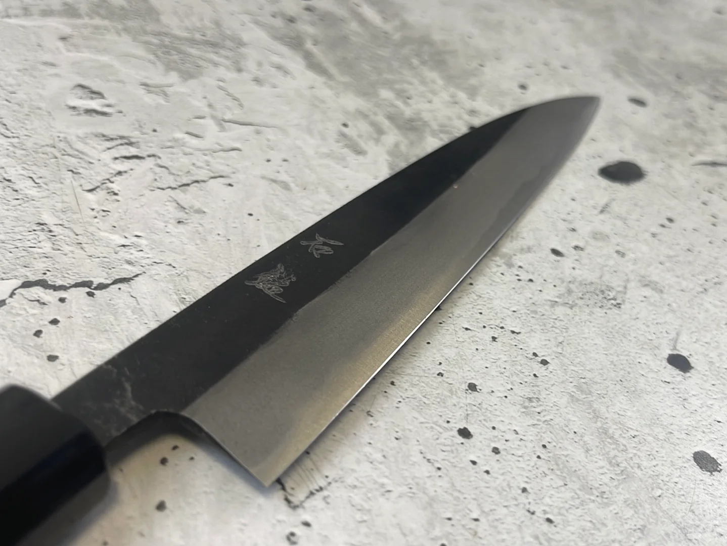 Yoshimune Sujihiki Kurouchi 210 mm (8.3 in) Aogami (Blue) #2 Double-Bevel - Image 6