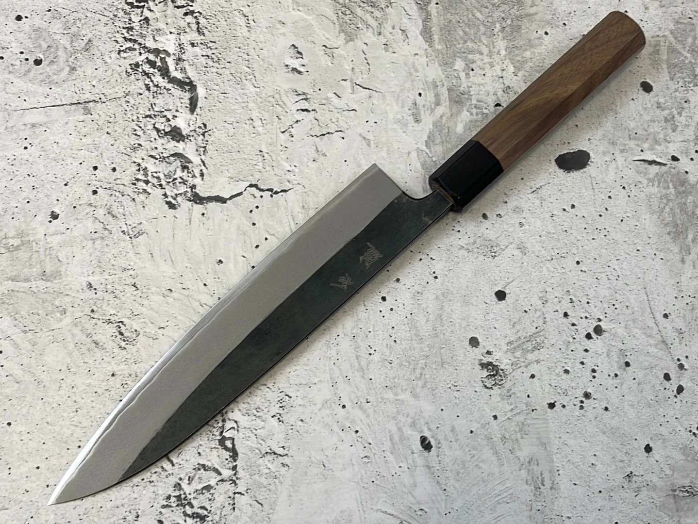Yoshimune Gyuto Kurouchi 210 mm (8.3 in) Aogami (Blue) #2 Double-Bevel - Image 11