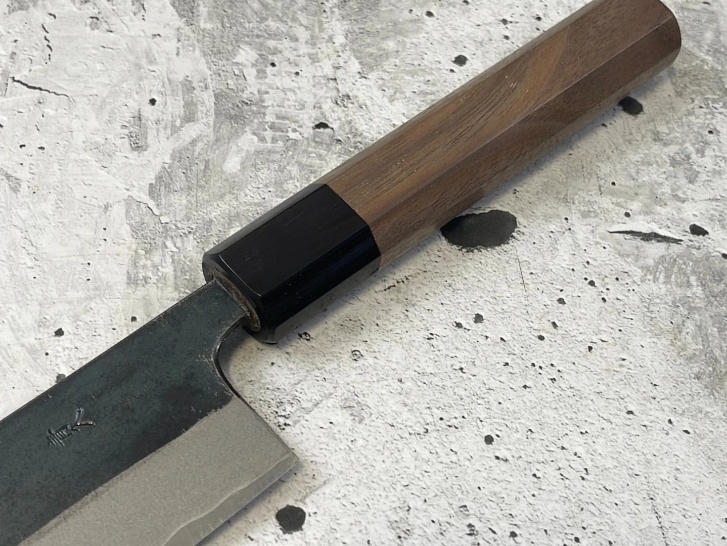 Yoshimune Gyuto Kurouchi 210 mm (8.3 in) Aogami (Blue) #2 Double-Bevel - Image 15