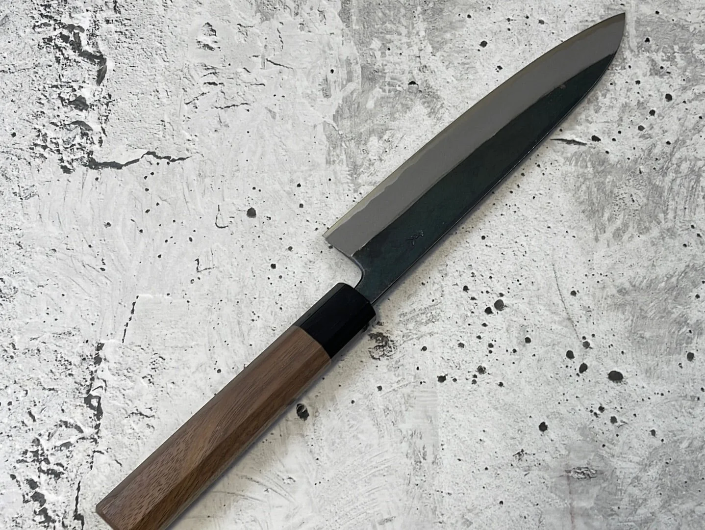 Yoshimune Gyuto Kurouchi 210 mm (8.3 in) Aogami (Blue) #2 Double-Bevel - Image 16