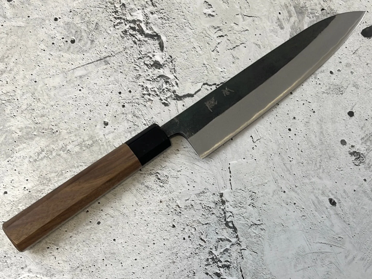 Yoshimune Gyuto Kurouchi 210 mm (8.3 in) Aogami (Blue) #2 Double-Bevel - Image 7