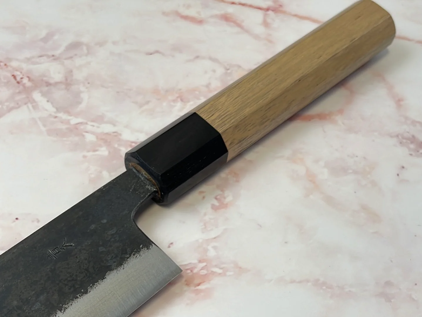 Yoshimune Gyuto Kurouchi 210 mm (8.3 in) Aogami (Blue) #2 Damascus (17 layers) Double-Bevel - Image 14