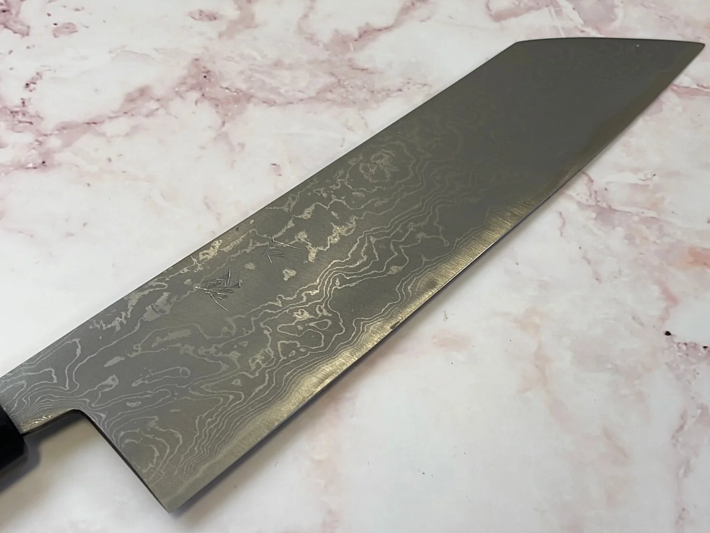Yoshimune Kiritsuke 210 mm (8.3 in) Aogami (Blue) #2 Damascus (33 layers) Double-Bevel - Image 13