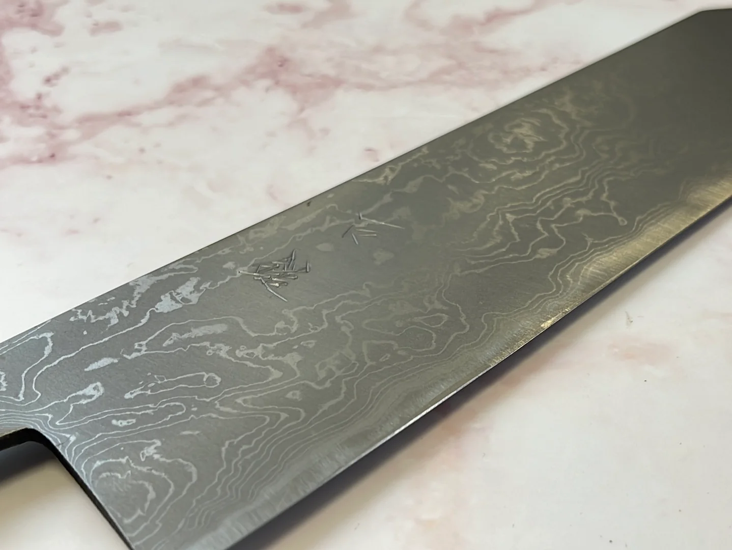 Yoshimune Kiritsuke 210 mm (8.3 in) Aogami (Blue) #2 Damascus (33 layers) Double-Bevel - Image 14