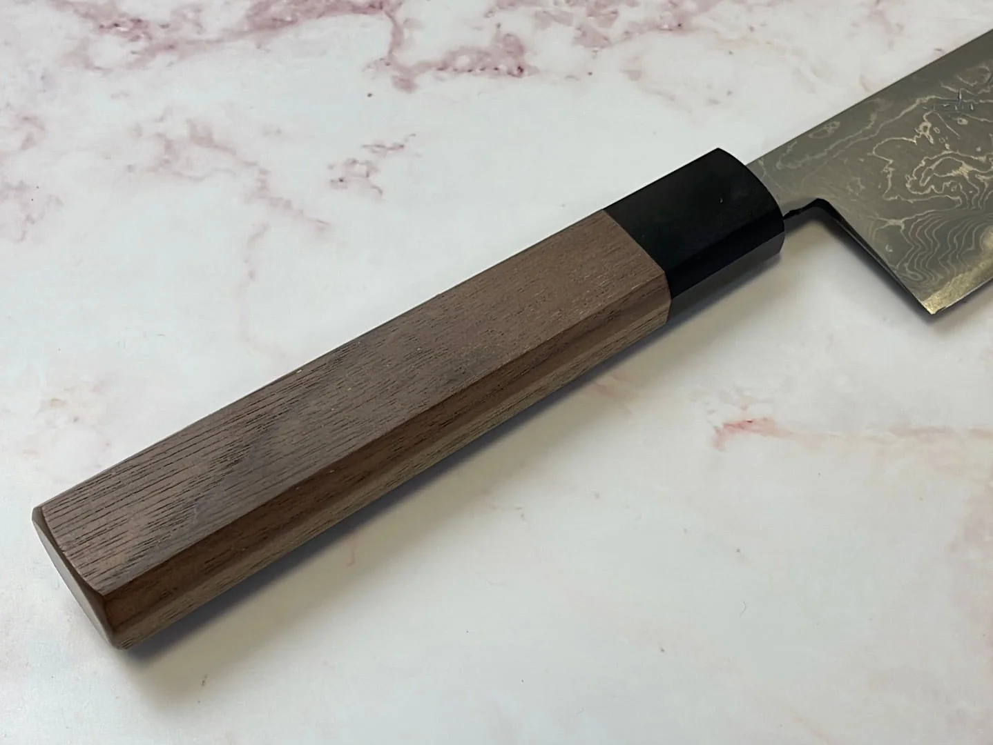 Yoshimune Gyuto 210 mm (8.3 in) Aogami (Blue) #2 Damascus (33 layers) Double-Bevel - Image 13