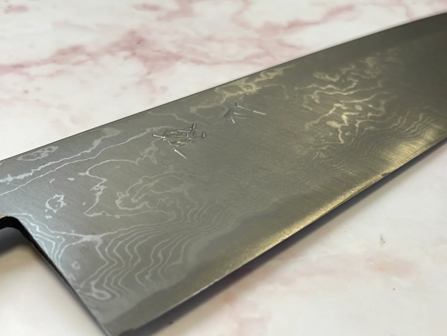 Yoshimune Gyuto 210 mm (8.3 in) Aogami (Blue) #2 Damascus (33 layers) Double-Bevel - Image 15