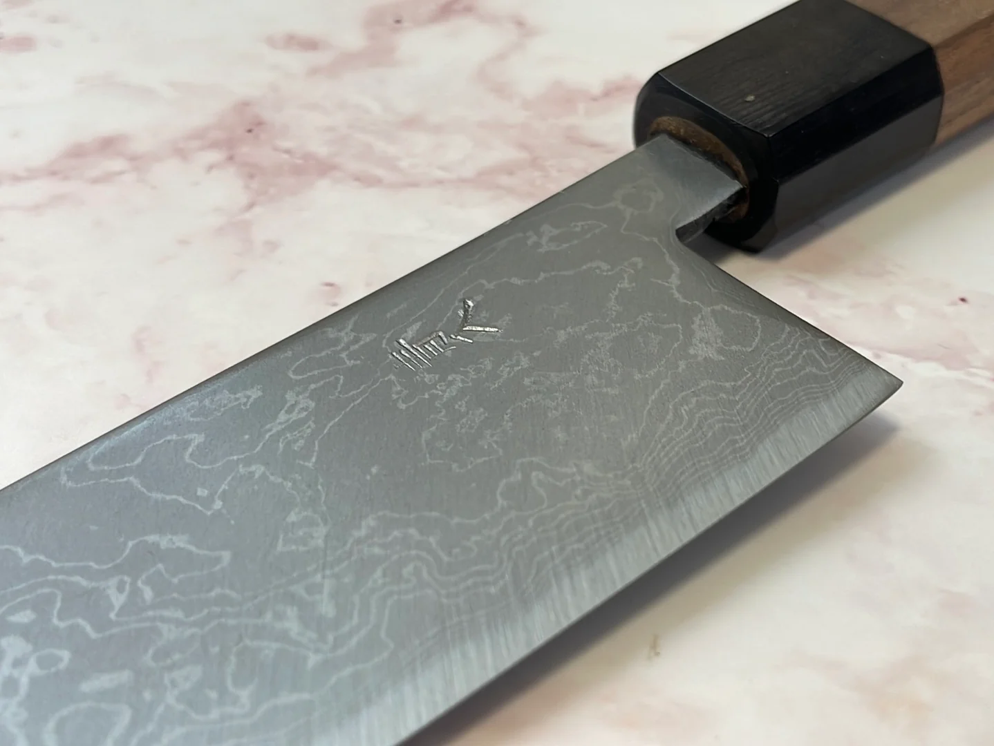 Yoshimune Gyuto 210 mm (8.3 in) Aogami (Blue) #2 Damascus (33 layers) Double-Bevel - Image 6