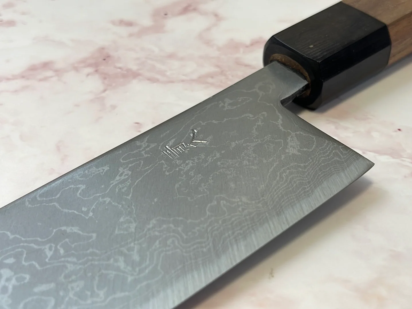 Yoshimune Gyuto 210 mm (8.3 in) Aogami (Blue) #2 Damascus (33 layers) Double-Bevel - Image 7