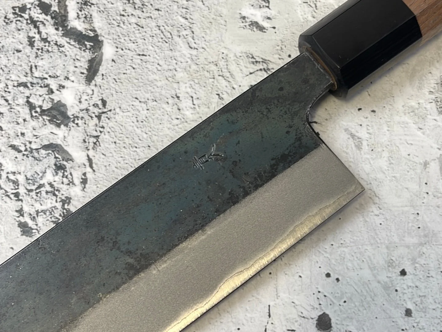 Yoshimune Gyuto Kurouchi 240 mm (9.4 in) Aogami (Blue) #2 Double-Bevel - Image 12