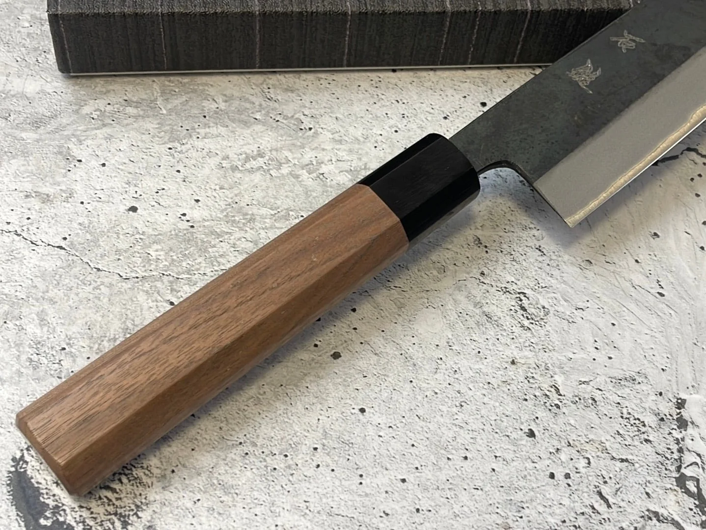 Yoshimune Gyuto Kurouchi 240 mm (9.4 in) Aogami (Blue) #2 Double-Bevel - Image 3