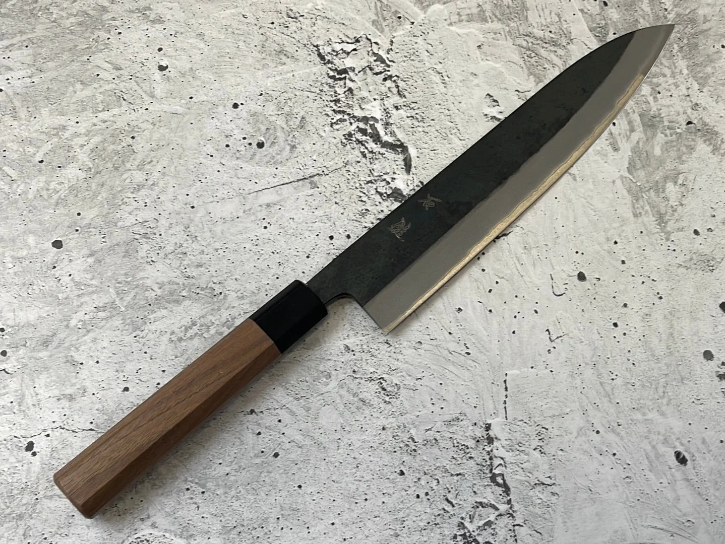 Yoshimune Gyuto Kurouchi 240 mm (9.4 in) Aogami (Blue) #2 Double-Bevel - Image 5