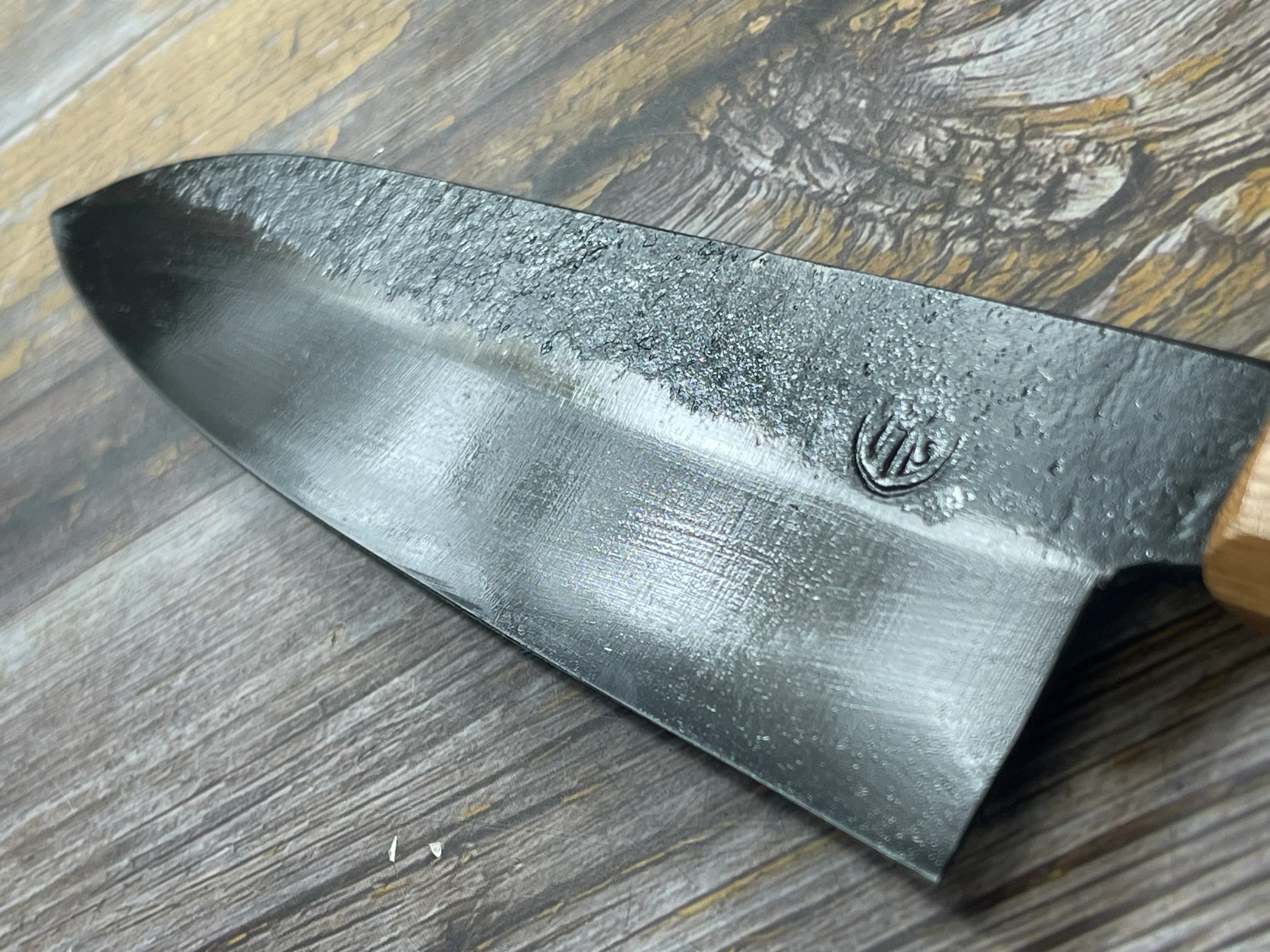 HG Blade Gyuto Knife 210mm Kurouchi Finish 1084 High Carbon Steel (2025) - Image 12