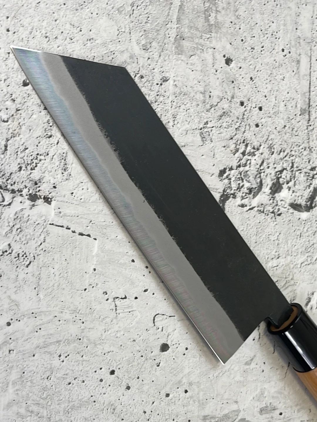 Hinokuni Shirogami #1 Bunka Knife 180mm Cherry Wood Handle - Made in Japan 🇯🇵 - Image 11