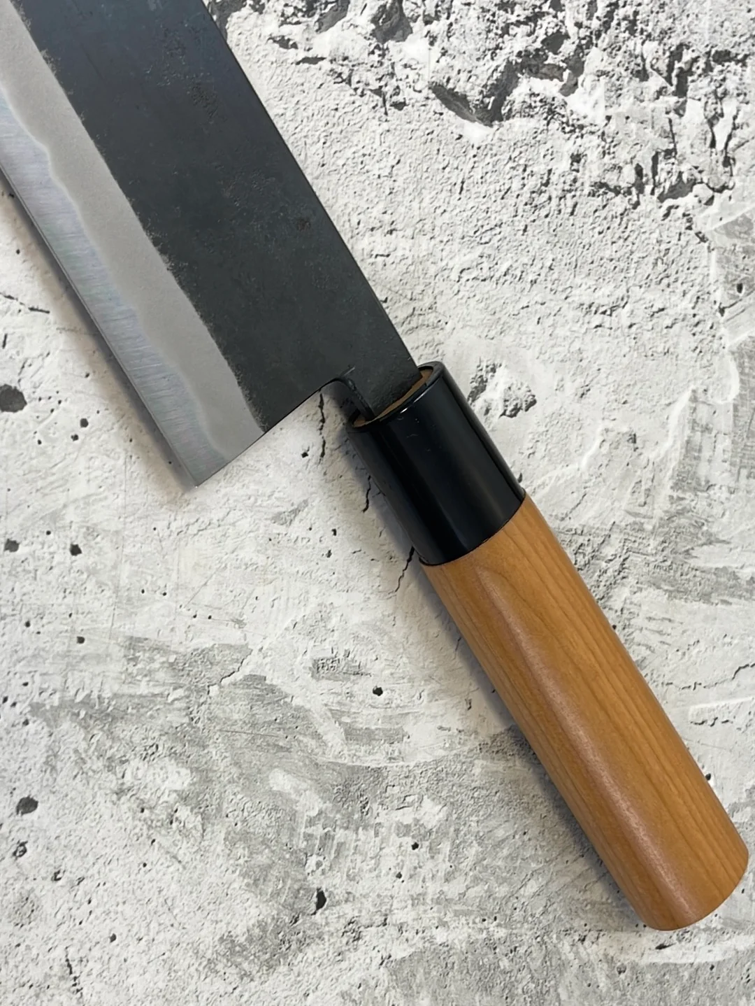 Hinokuni Shirogami #1 Bunka Knife 180mm Cherry Wood Handle - Made in Japan 🇯🇵 - Image 12