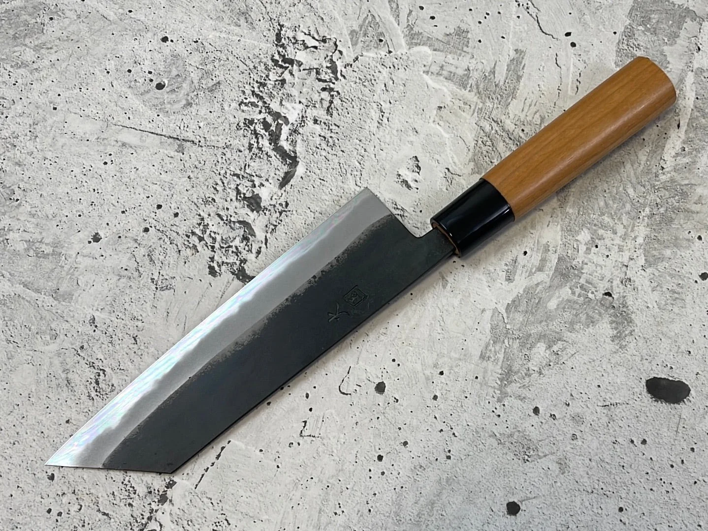 Hinokuni Shirogami #1 Bunka Knife 180mm Cherry Wood Handle - Made in Japan 🇯🇵 - Image 7