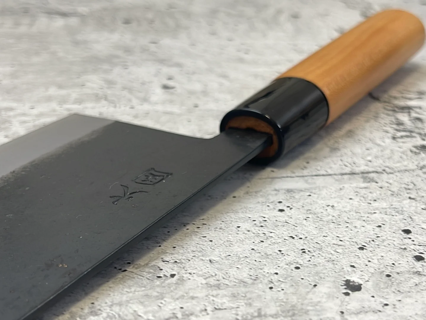 Hinokuni Shirogami #1 Chuka Knife 180mm Cherry Wood Handle - Made in Japan 🇯🇵 - Image 10