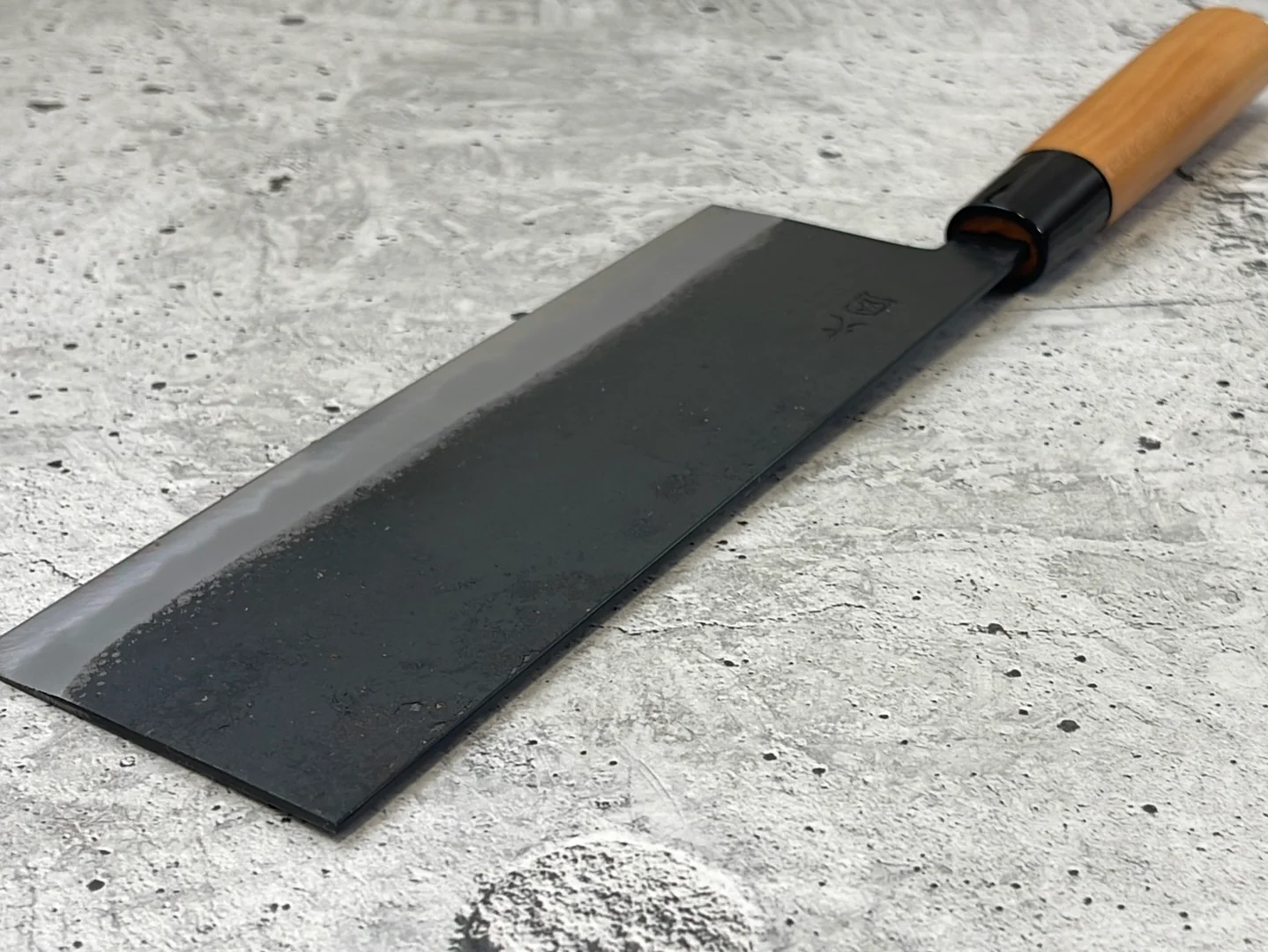 Hinokuni Shirogami #1 Chuka Knife 180mm Cherry Wood Handle - Made in Japan 🇯🇵 - Image 9