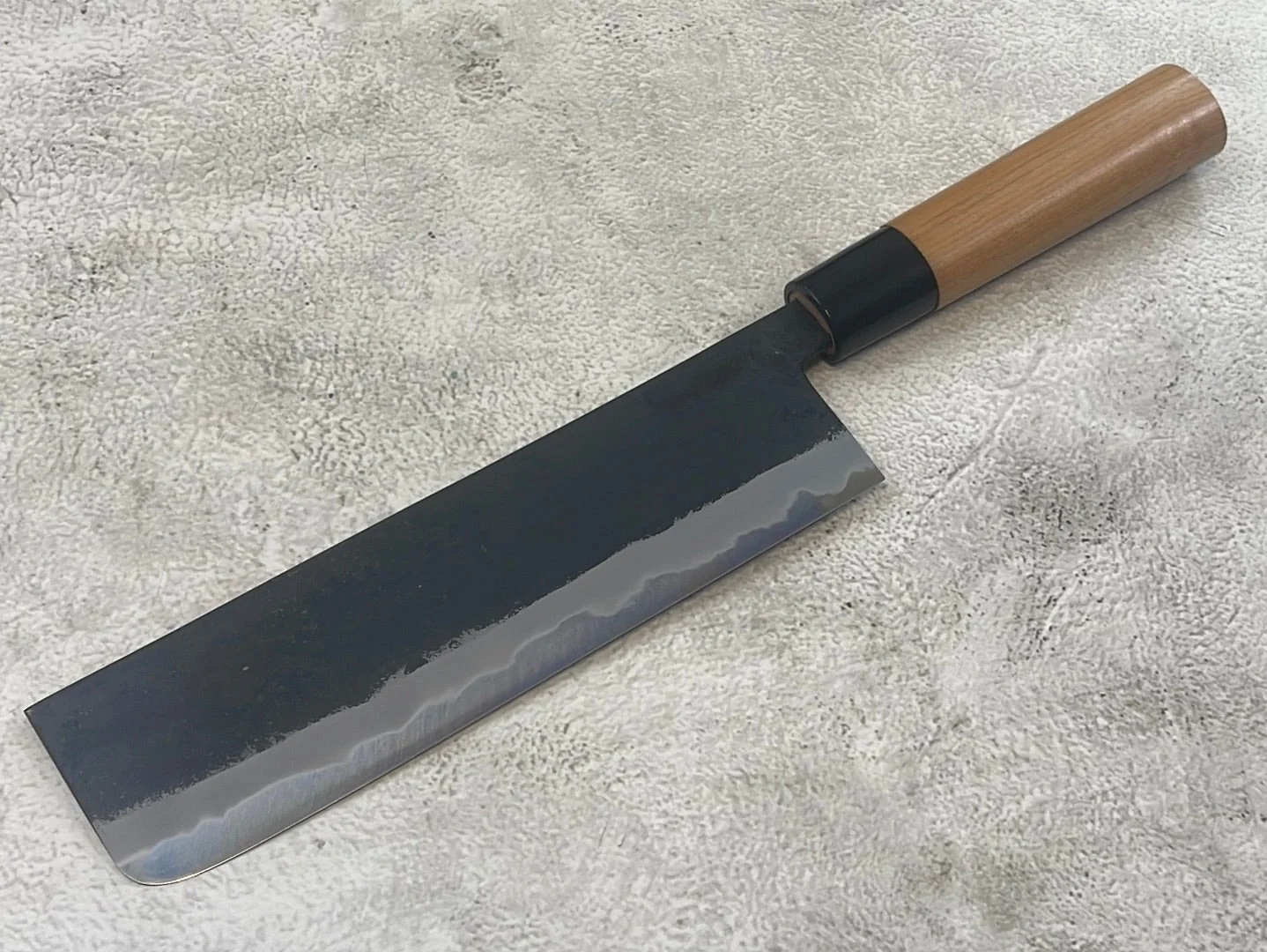 Hinokuni Shirogami #1 Nakiri Knife 180mm Cherry Wood Handle - Made in Japan 🇯🇵 - Image 10