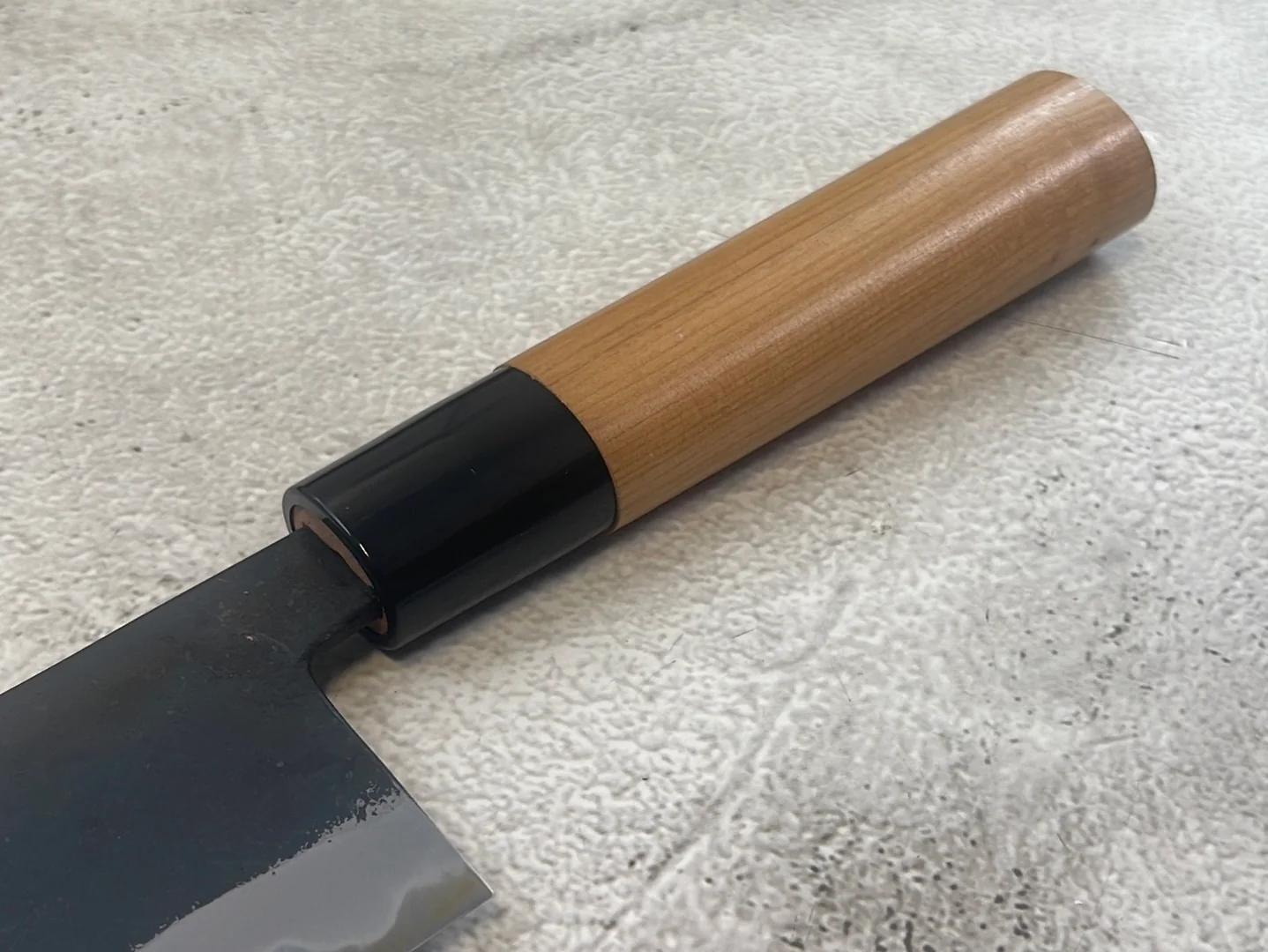 Hinokuni Shirogami #1 Nakiri Knife 180mm Cherry Wood Handle - Made in Japan 🇯🇵 - Image 12