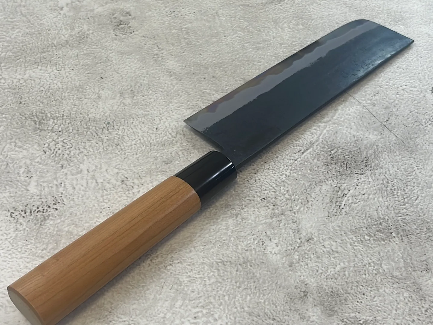 Hinokuni Shirogami #1 Nakiri Knife 180mm Cherry Wood Handle - Made in Japan 🇯🇵 - Image 13