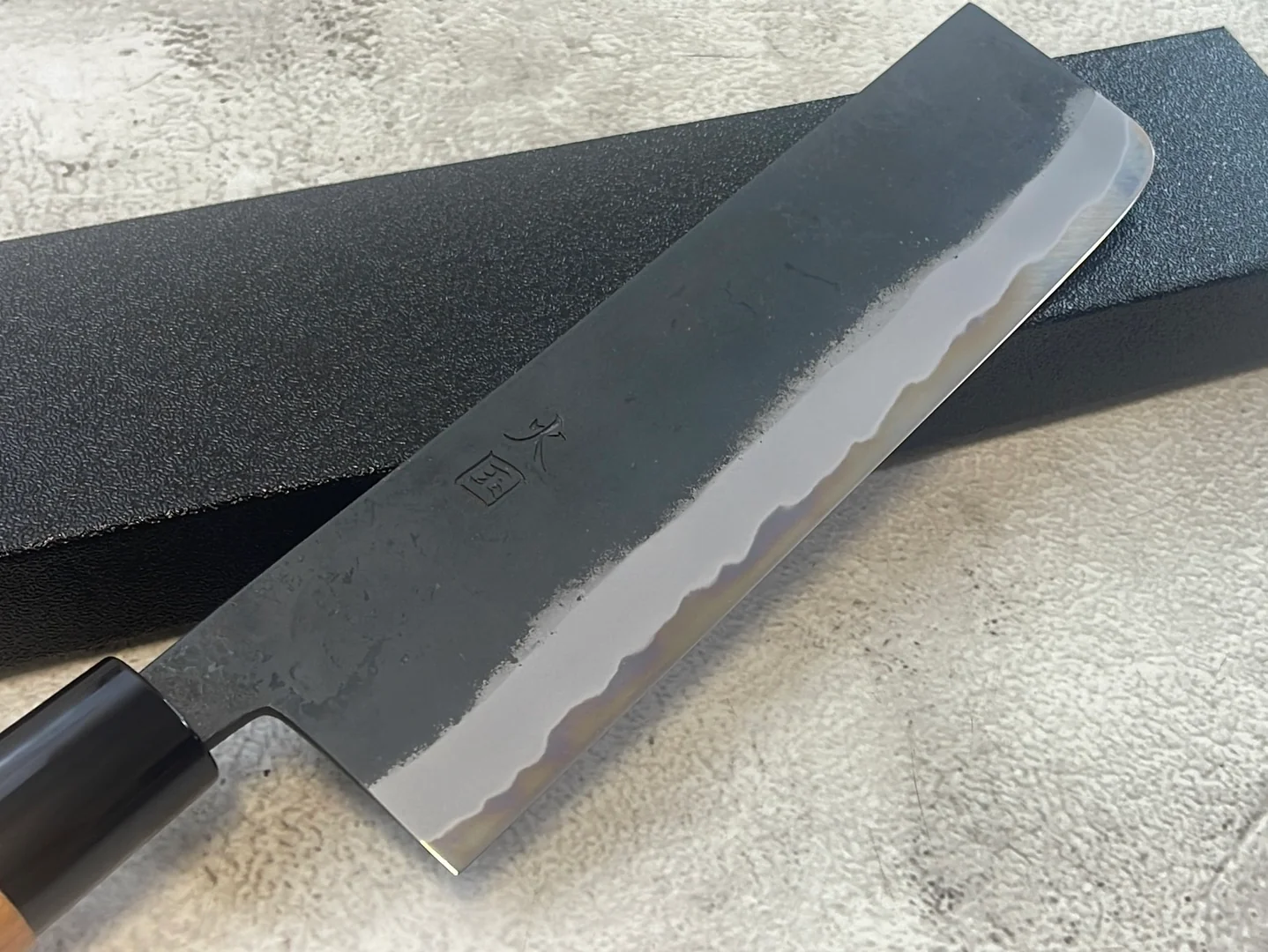 Hinokuni Shirogami #1 Nakiri Knife 180mm Cherry Wood Handle - Made in Japan 🇯🇵 - Image 2