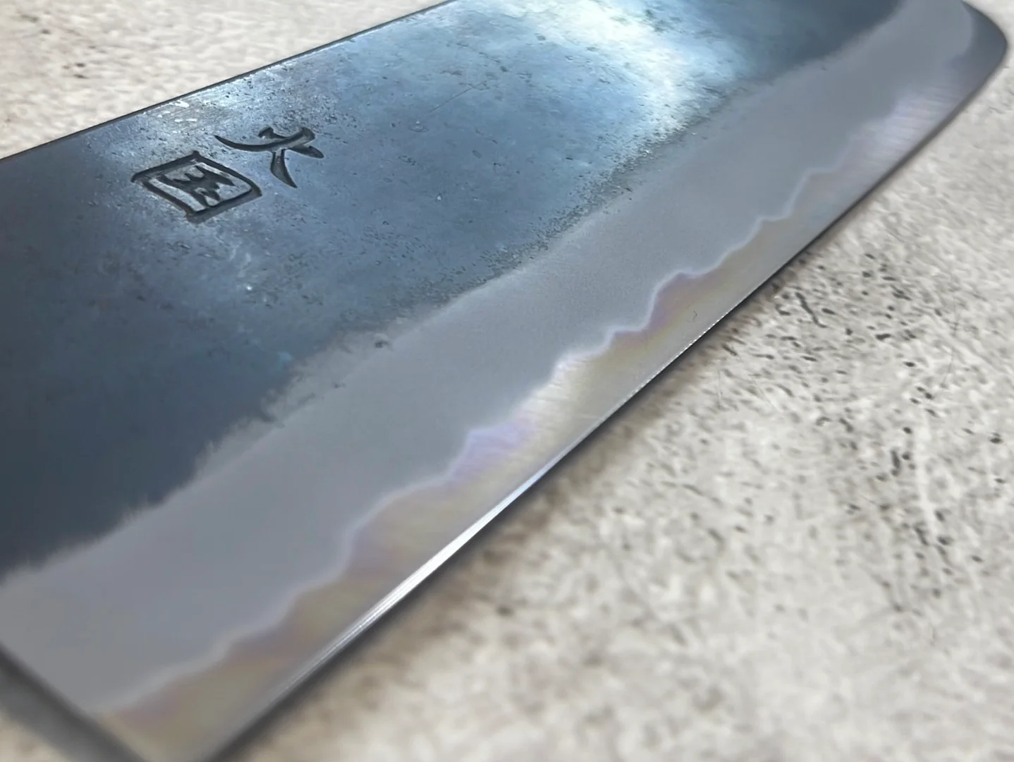 Hinokuni Shirogami #1 Nakiri Knife 180mm Cherry Wood Handle - Made in Japan 🇯🇵 - Image 7
