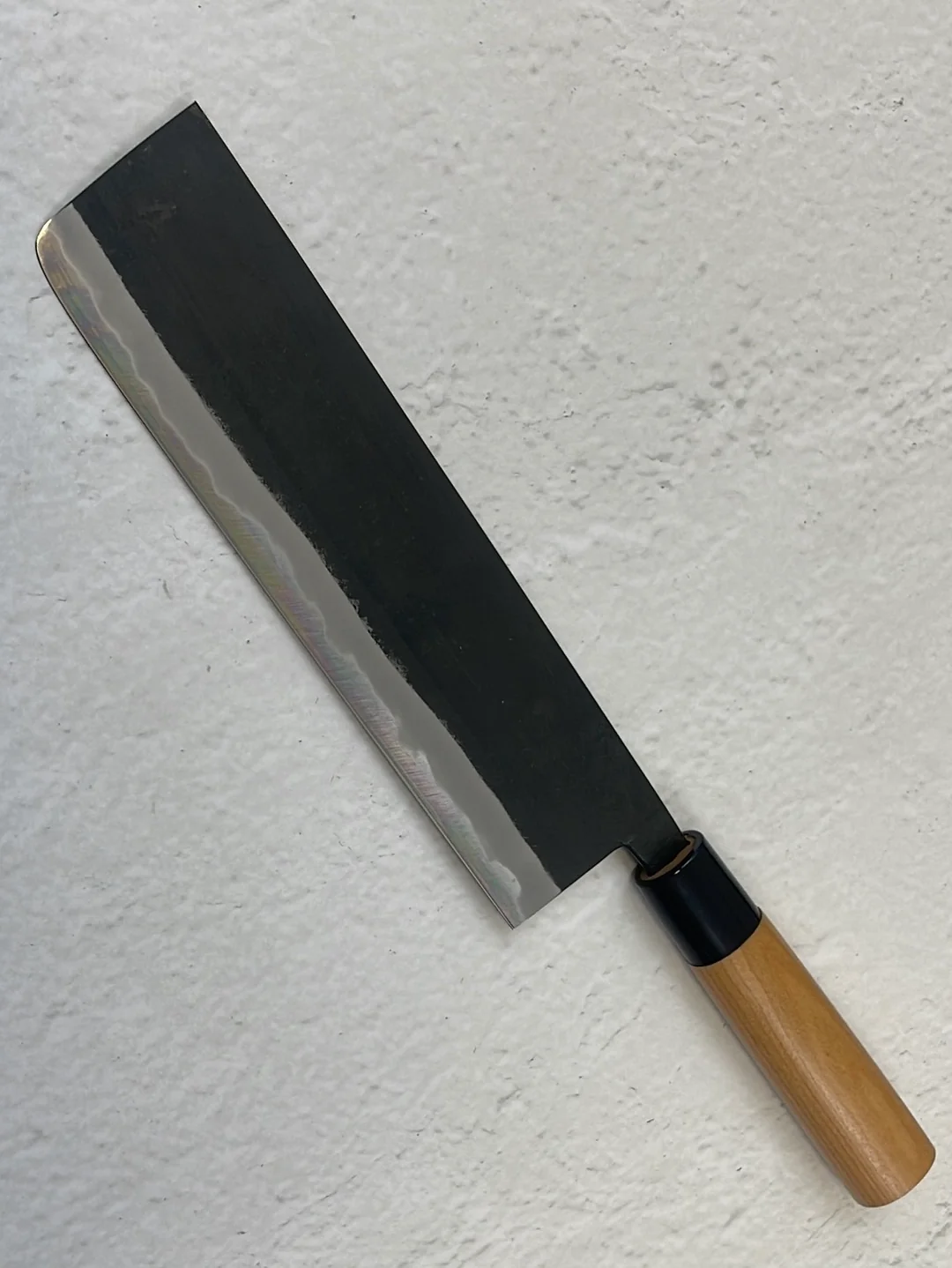 Hinokuni Shirogami #1 Nakiri Knife 210mm Cherry Wood Handle - Made in Japan 🇯🇵 - Image 12