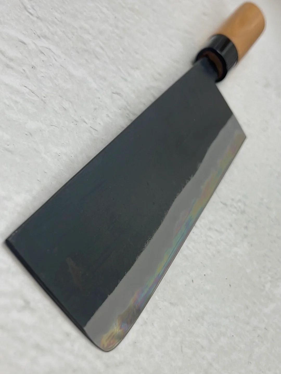 Hinokuni Shirogami #1 Nakiri Knife 210mm Cherry Wood Handle - Made in Japan 🇯🇵 - Image 16