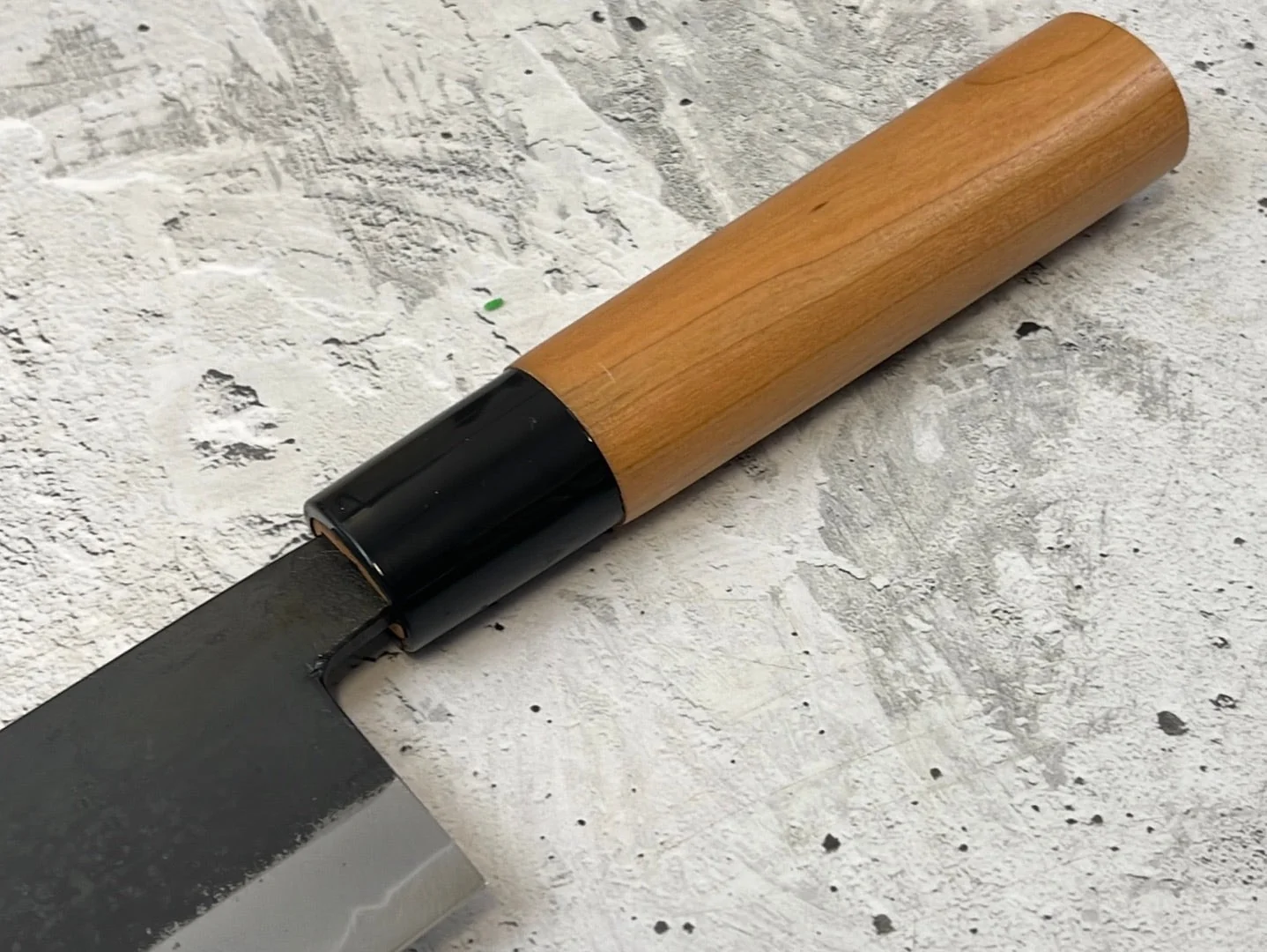 Hinokuni Shirogami #1 Santoku Knife 180mm Cherry Wood Handle - Made in Japan 🇯🇵 - Image 11