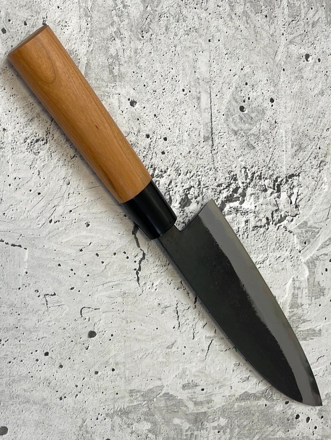Hinokuni Shirogami #1 Santoku Knife 180mm Cherry Wood Handle - Made in Japan 🇯🇵 - Image 12