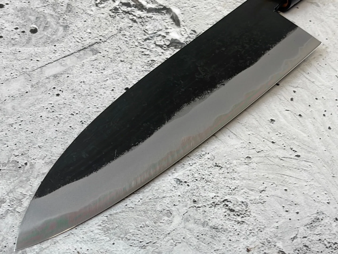 Hinokuni Shirogami #1 Santoku Knife 180mm Cherry Wood Handle - Made in Japan 🇯🇵 - Image 9