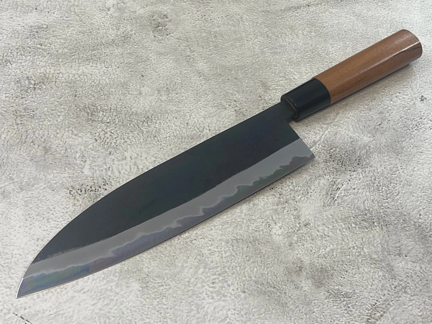Hinokuni Shirogami #1 Santoku Knife 210mm Cherry Wood Handle - Made in Japan 🇯🇵 - Image 10