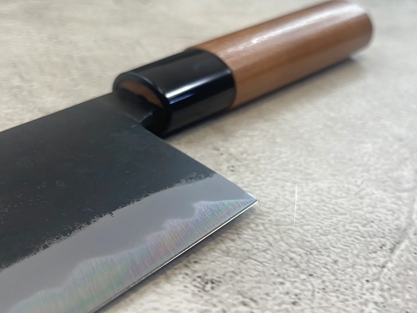 Hinokuni Shirogami #1 Santoku Knife 240mm Cherry Wood Handle - Made in Japan 🇯🇵 - Image 12