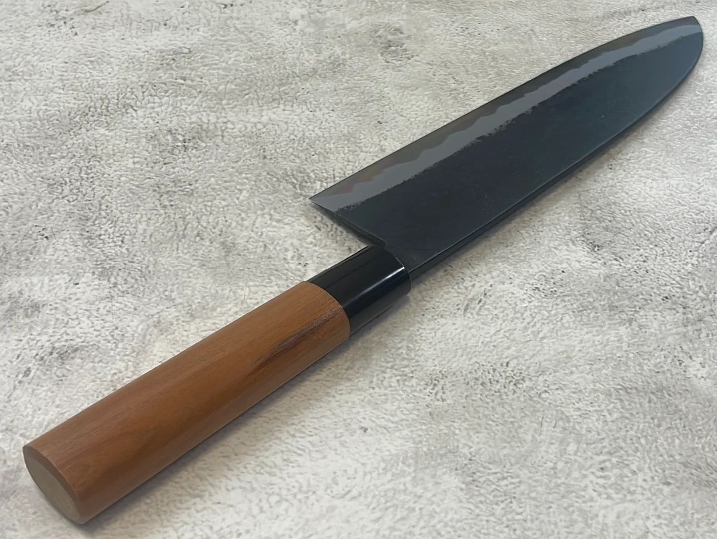 Hinokuni Shirogami #1 Santoku Knife 240mm Cherry Wood Handle - Made in Japan 🇯🇵 - Image 14