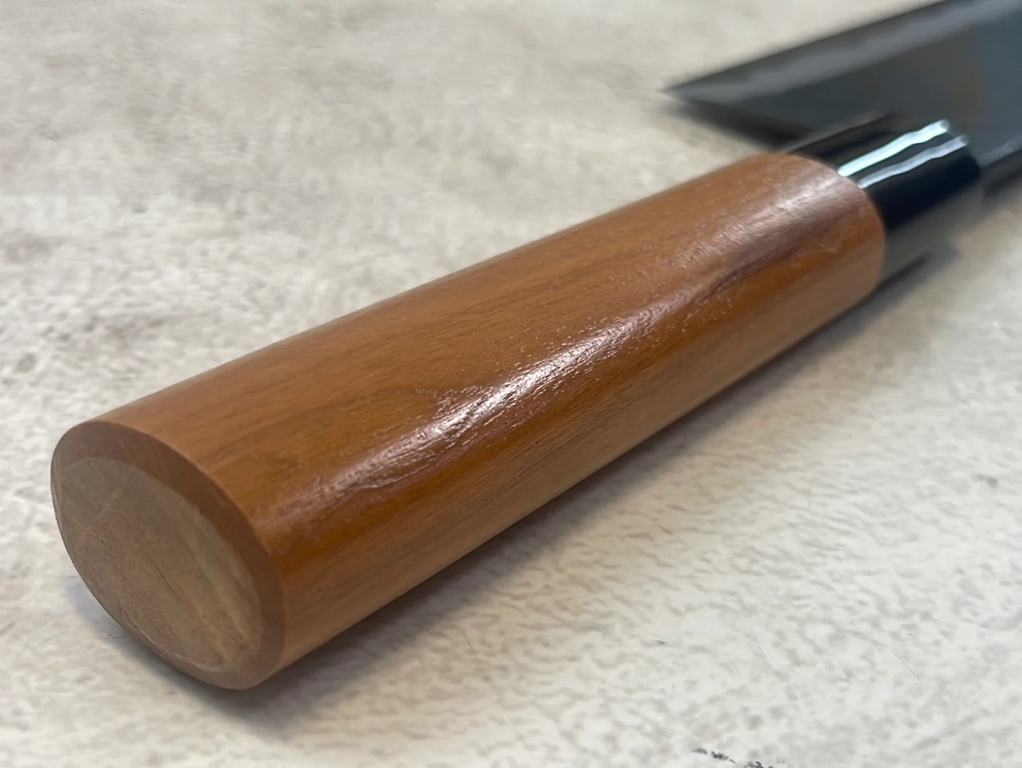 Hinokuni Shirogami #1 Santoku Knife 240mm Cherry Wood Handle - Made in Japan 🇯🇵 - Image 15