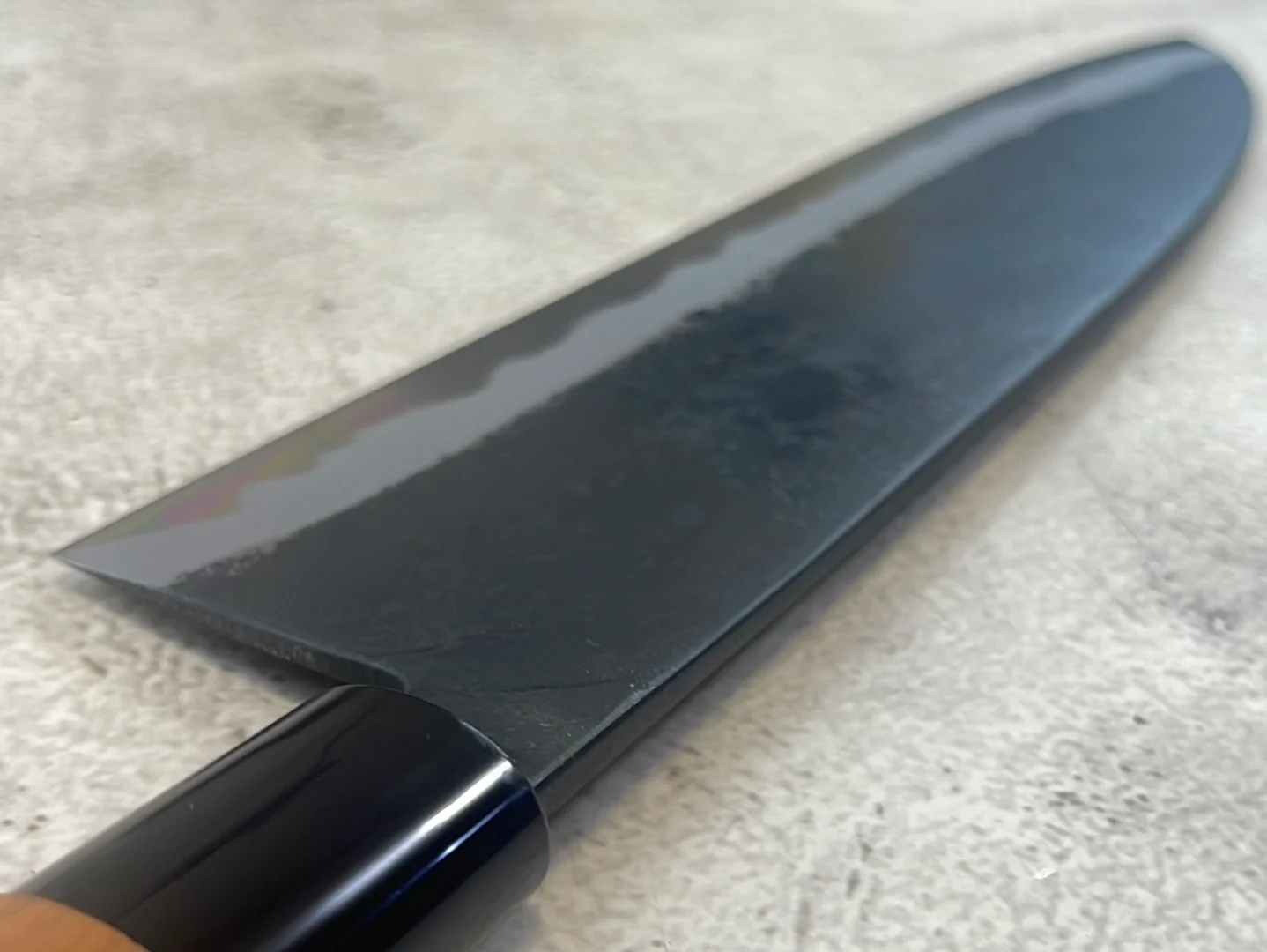 Hinokuni Shirogami #1 Santoku Knife 240mm Cherry Wood Handle - Made in Japan 🇯🇵 - Image 16