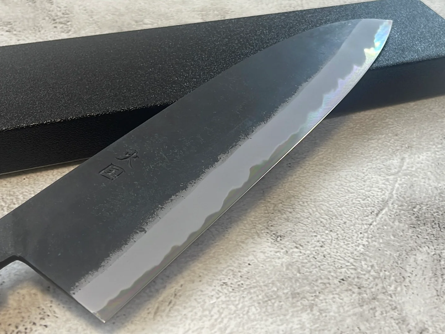 Hinokuni Shirogami #1 Santoku Knife 240mm Cherry Wood Handle - Made in Japan 🇯🇵 - Image 2