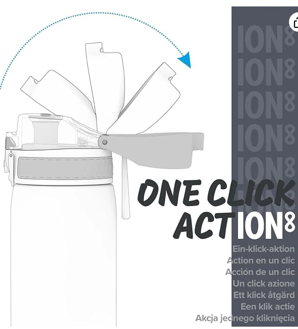 Ion8 Insulated Quench Water Bottle 920ml Peach - Image 5