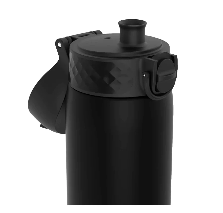 Ion8 Recyclon Plastic Water Bottle 500ml Black - Image 2