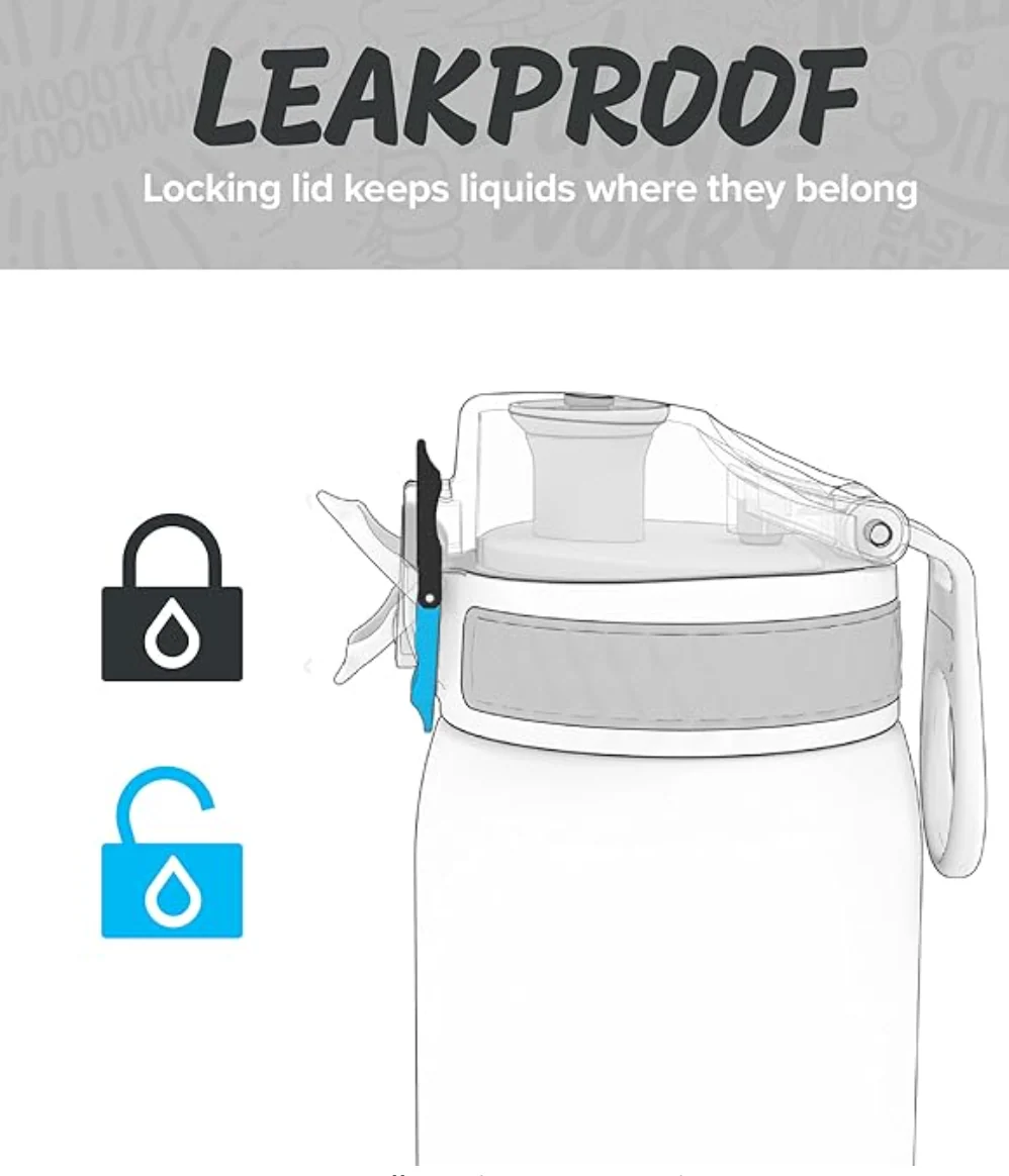 Ion8 Tour Plastic Water Bottle 750ml Black - Image 4