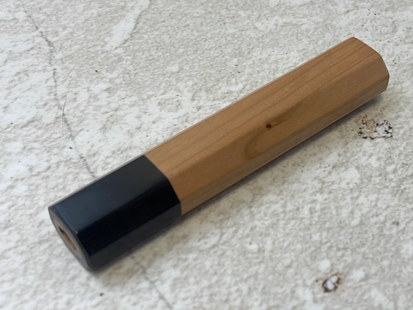 Japanese Handle Cherry Black with Shitan Bolster Octagon Shape