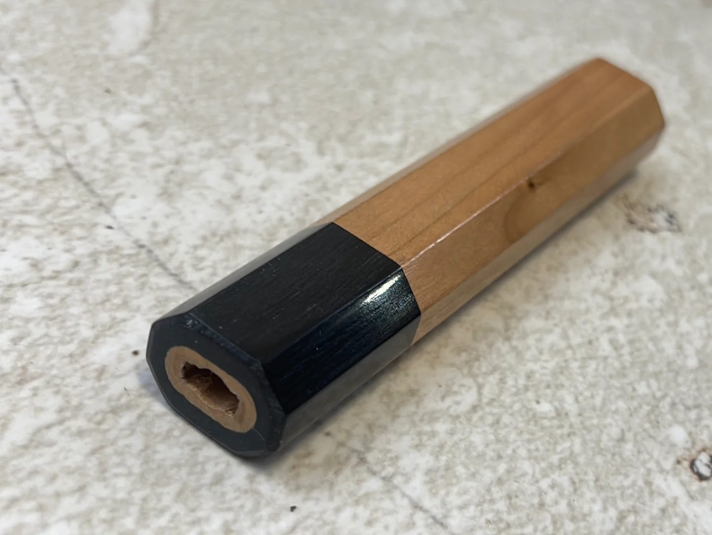 Japanese Handle Cherry Black with Shitan Bolster Octagon Shape - Image 2